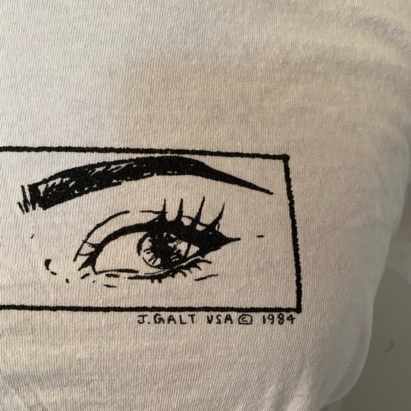 J.GALT Women’s White T-Shirt One Size NWOT - Picture 7 of 9